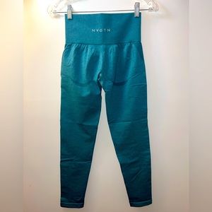 Small NVGTN Speckled Seamless Spandex Leggings Women in Teal